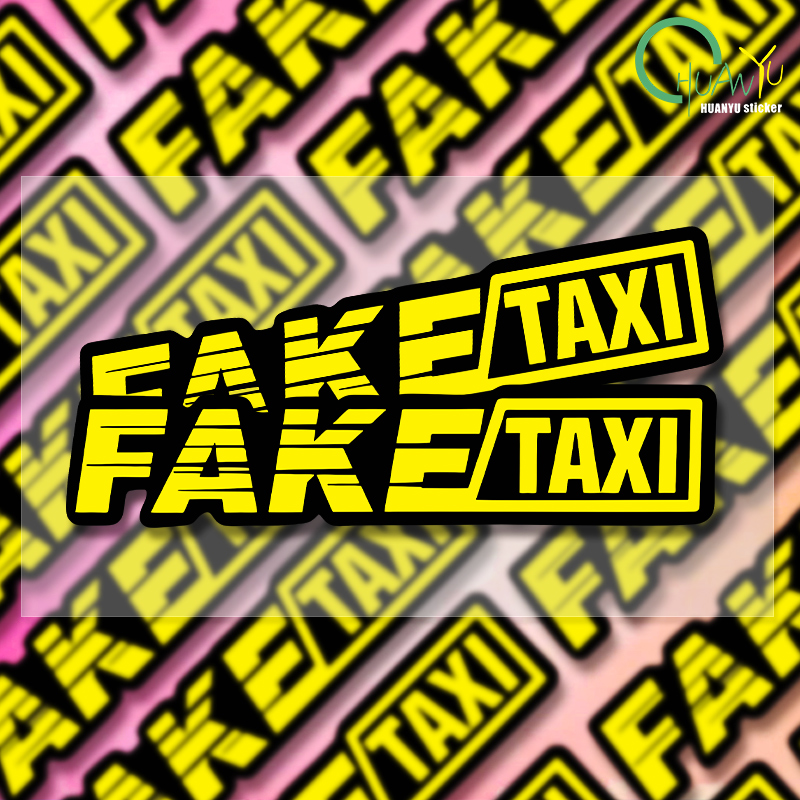 Motorcycle Gear Logo - Logotipo de Taxi falso amarillo, ventana
