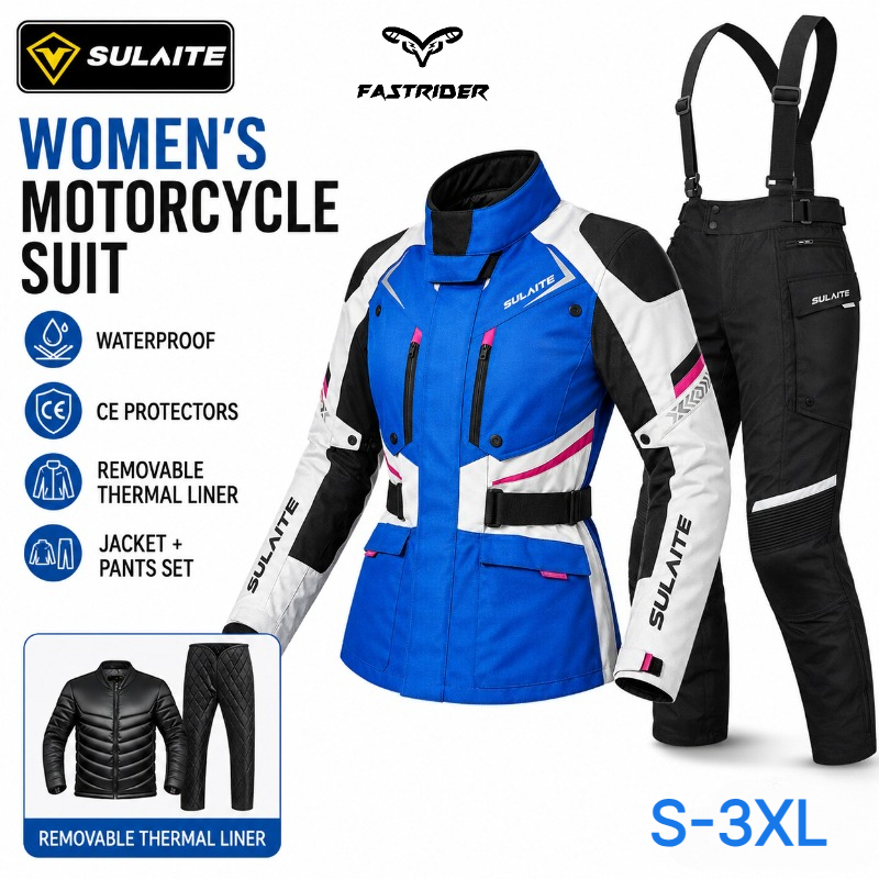 Motorcycle Gear For Winter - Traje de Motociclismo para Mujer, Impermeable,