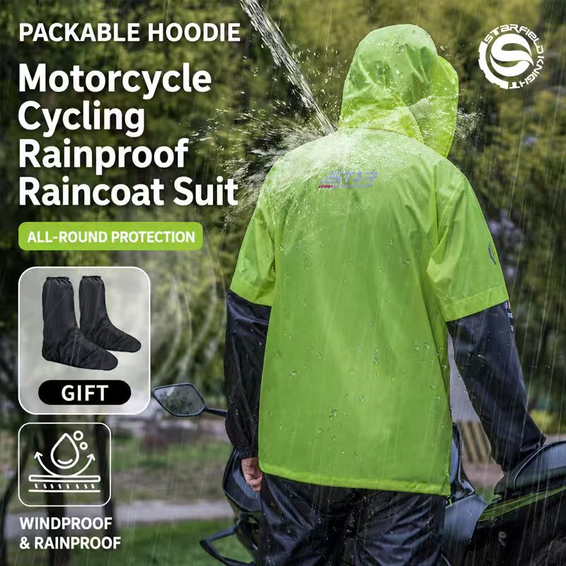 Motorcycle Gear Logo - Conjunto Impermeable para Motocicleta SFK, Chaqueta,