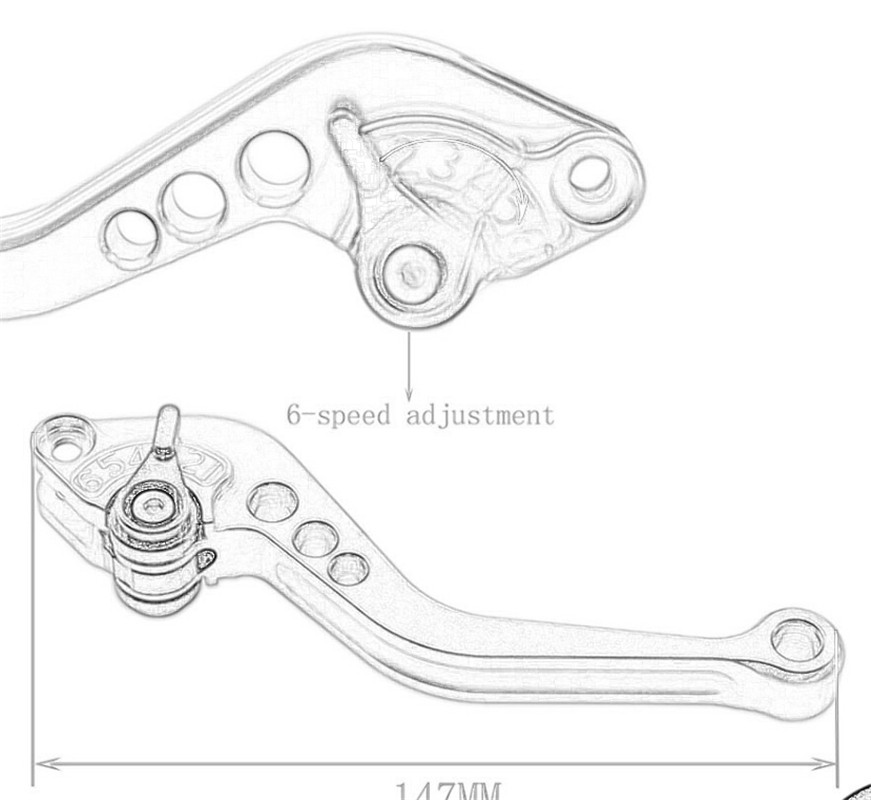 Palancas de embrague de freno  - Motorcycle Gear Logo reseña y precio