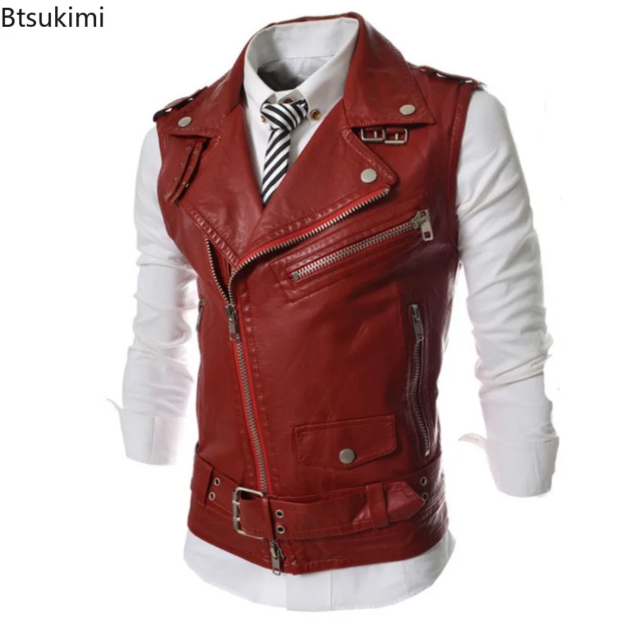 Chaleco de Cuero PU Casual par - Motorcycle Gear Vest reseña y precio