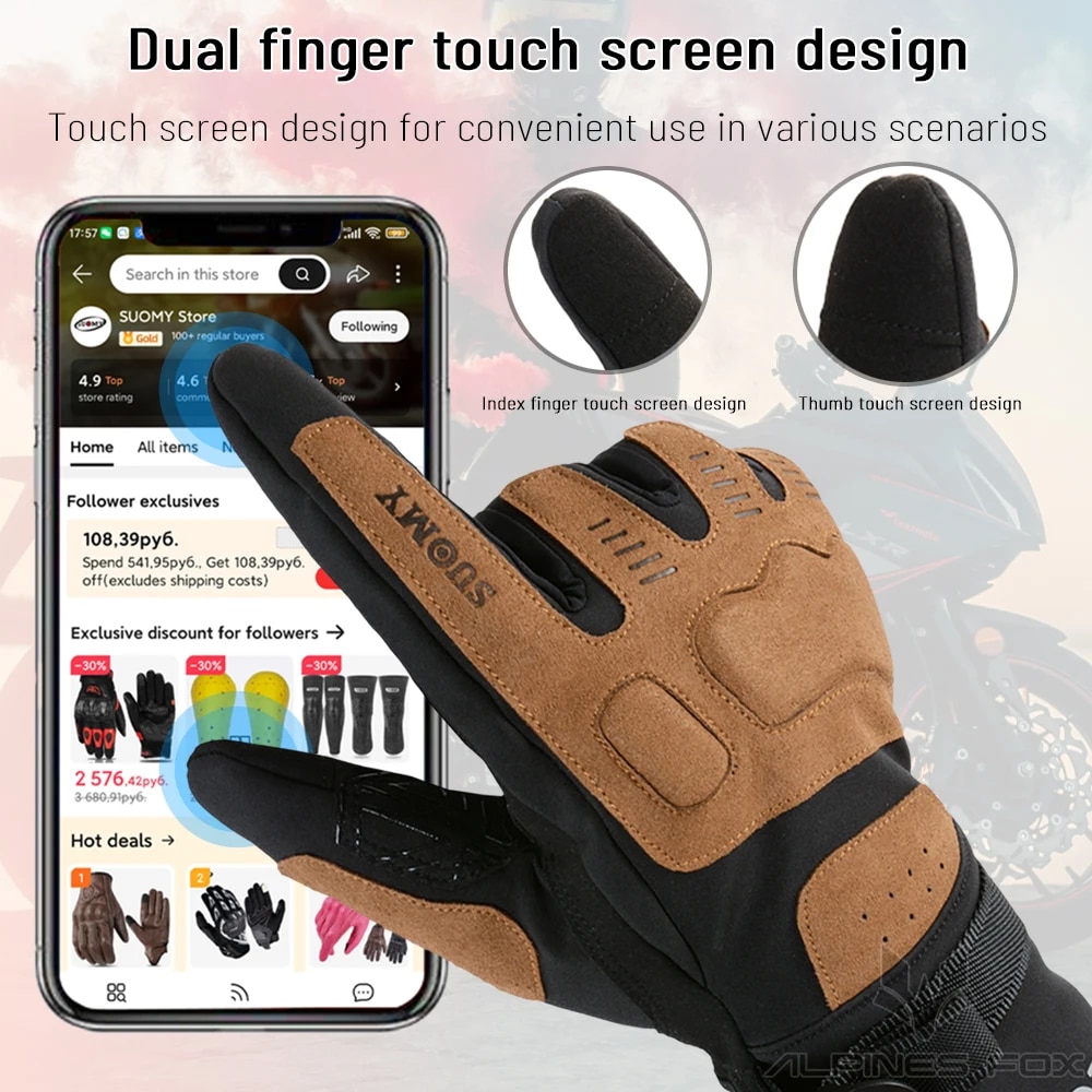 Guantes de motocicleta a prueb - Motorcycle Gear For Winter reseña y precio
